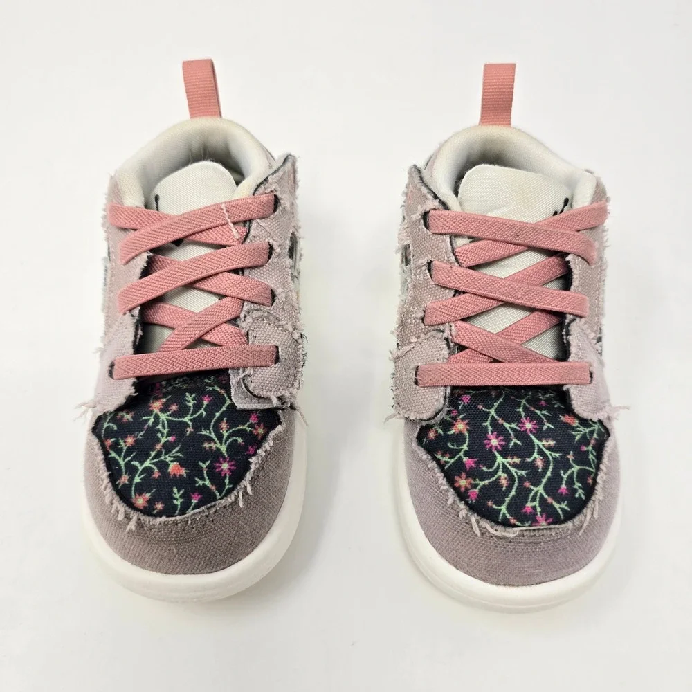 Nike Air Jordan 1 Retro Low ALT SE Floral Pink Velcro FJ3450-001 Toddler 7C - Picture 9 of 16